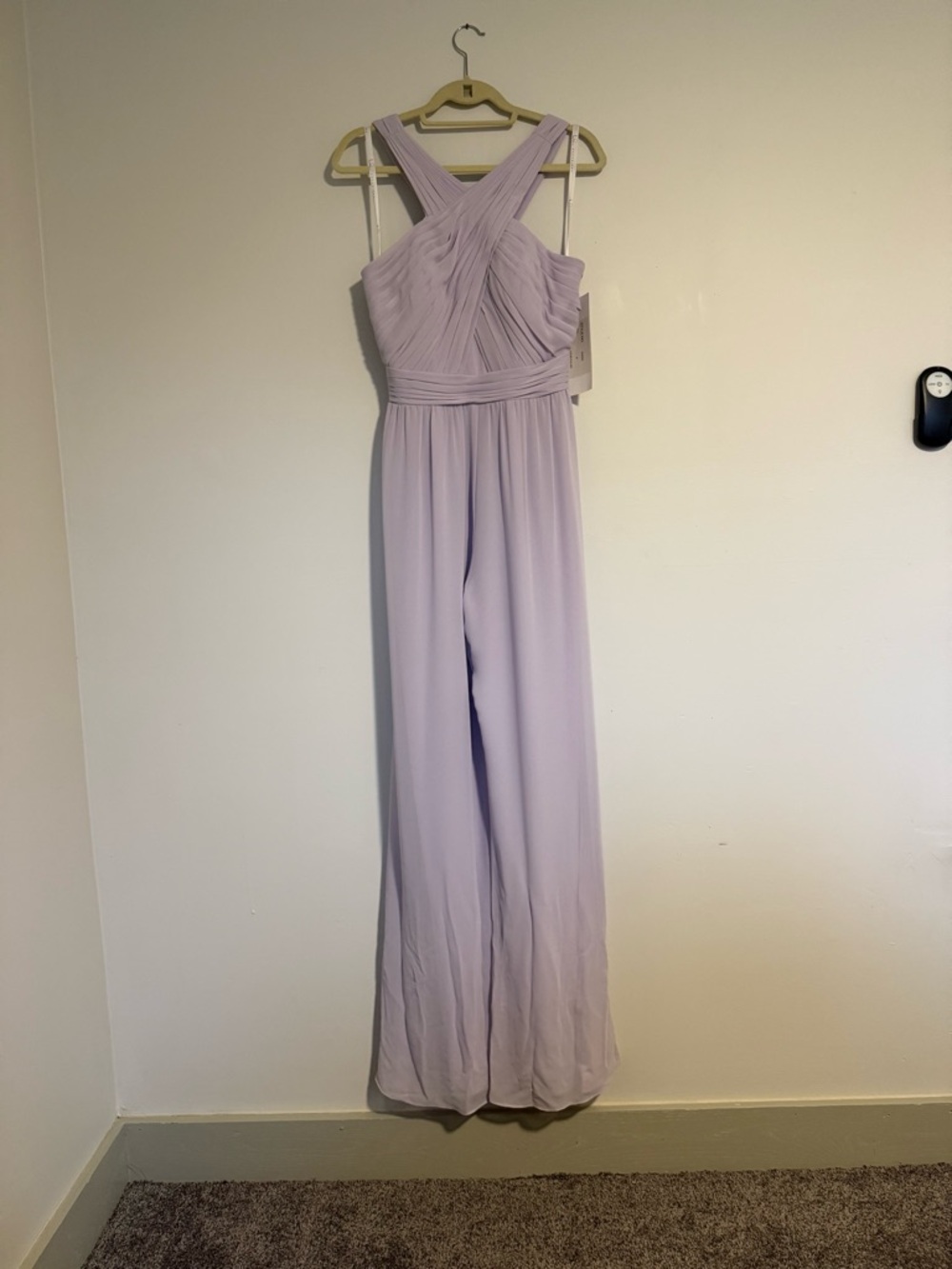 NWT Lavender Chiffon Jumpsuit 💜 Flowy Wide Leg Spring Summer Outfit
